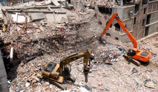 因電機(jī)振動引起樓房倒塌