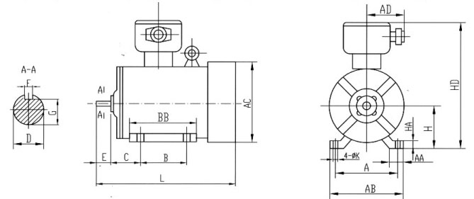 防爆電機設(shè)計圖